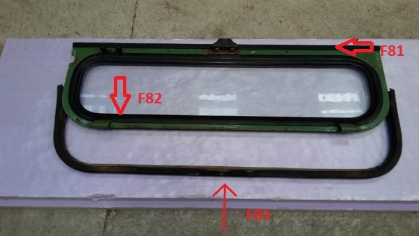 Heckscheibe Rahmenprofil Dichtung Fendt Farmer 303 304 305 306 307 308 309 310 311 312